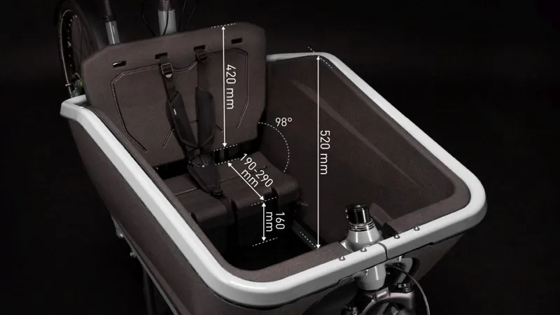 Cube Cargo Hybrid 500 Electric Cargo Bike in Grey/Black-6